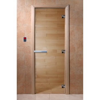 Дверь для бани DoorWood Прозрачная, 2000x900 мм