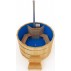 Фурако круглая НКЗ PREMIUM из кедра, с пластиковой вставкой, диаметр 180 см, высота 120 см (встроенная печь)
