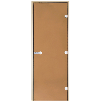 Дверь для бани Harvia STG 9x19 коробка осина, стекло бронза