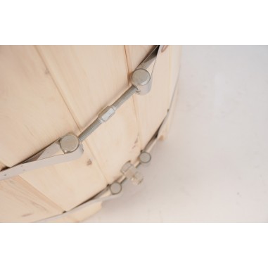Фитобочка круглая НКЗ STANDARD из кедра, (ШИП-ПАЗ), диаметр 78 см, высота 130 см / 25 мм (КРЫШКА/ДНО 4см)