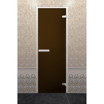 Дверь для хамама DoorWood Лайт Бронза матовая, 1900х700 мм