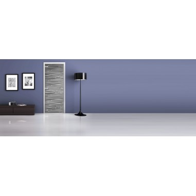 Стеклянная межкомнатная дверь DoorWood с рисунком MG-15 Графит, 2000х800 мм