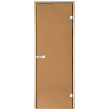Дверь для бани Harvia STG 8x19 коробка осина, стекло бронза