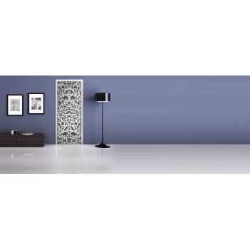 Стеклянная межкомнатная дверь DoorWood с рисунком MG-11 Графит, 2000х800 мм