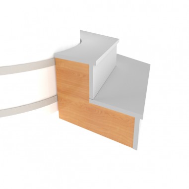 Комплект заглушек для BentWood подиума на одну сторону (лиственница натуральная)