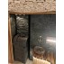 Чугунная печь для бани Инжкомцентр ВВД Калита Князь (серпентинит Премиум) с чугунным порталом и чугунной дверцей, дымоход сбоку