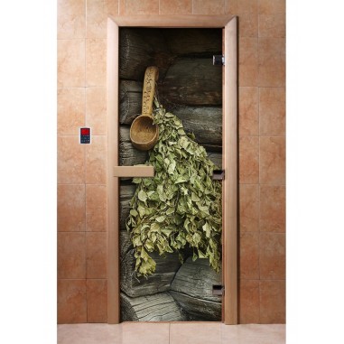 Дверь для бани DoorWood Фотопечать А003, 1900x800 мм