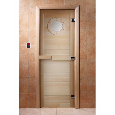 Дверь для бани DoorWood Фотопечать А023, 2000x700 мм