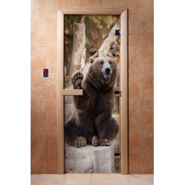 Дверь для бани DoorWood Фотопечать А061, 2000x600 мм