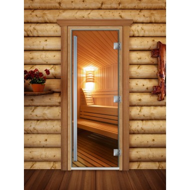 Дверь для бани DoorWood Престиж Фотопечать А031, 1900x700 мм