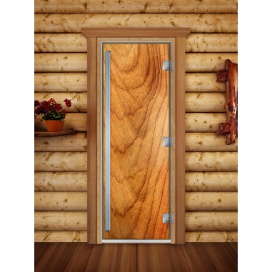 Дверь для бани DoorWood Престиж Фотопечать А051, 1900x700 мм