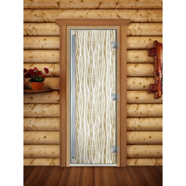Дверь для бани DoorWood Престиж Фотопечать А055, 1900x700 мм