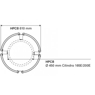 Защитные перила Harvia HPC8 PC165E/200E