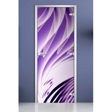 Стеклянная межкомнатная дверь DoorWood с фотопечатью Abstraction-20, 2000х700 мм