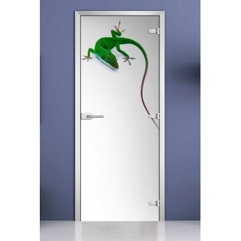 Стеклянная межкомнатная дверь DoorWood с фотопечатью Animals-07, 2000х700 мм