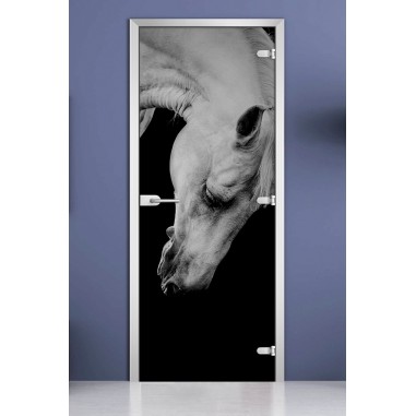 Стеклянная межкомнатная дверь DoorWood с фотопечатью Animals-11, 2000х700 мм