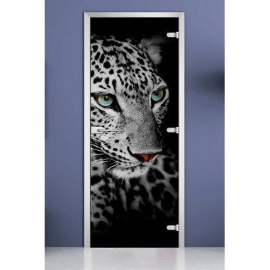 Стеклянная межкомнатная дверь DoorWood с фотопечатью Animals-09, 2000х800 мм