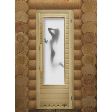 Дверь для бани DoorWood с фотопечатью Элит Искушение, 1850x730 мм