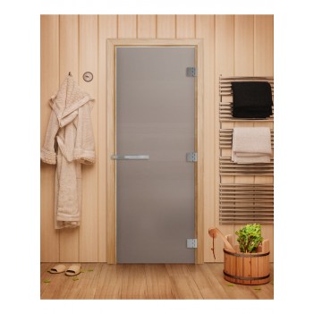 Дверь для бани DoorWood Эталон Сатин, 1900x700 мм