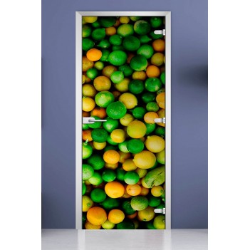 Стеклянная межкомнатная дверь DoorWood с фотопечатью Fruite-06, 2000х600 мм