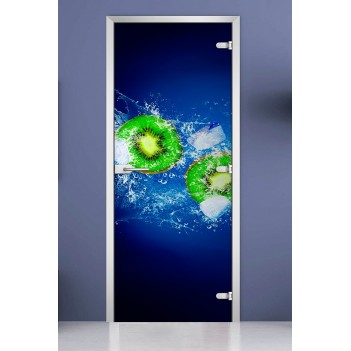 Стеклянная межкомнатная дверь DoorWood с фотопечатью Fruite-02, 2000х600 мм