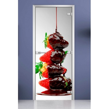 Стеклянная межкомнатная дверь DoorWood с фотопечатью Fruite-15, 2000х700 мм