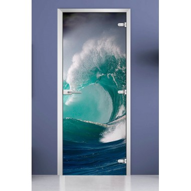 Стеклянная межкомнатная дверь DoorWood с фотопечатью Nature-20, 2000х800 мм