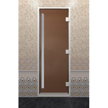 Дверь для хамама DoorWood Престиж Бронза матовая, 1900х700 мм