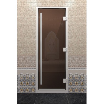 Дверь для хамама DoorWood Престиж Бронза, 2100х900 мм