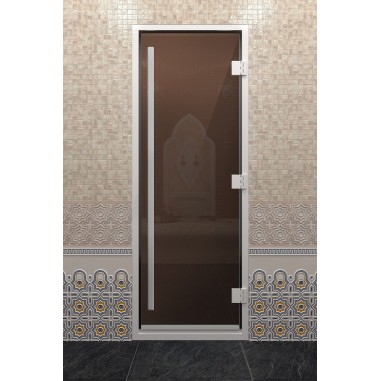 Дверь для хамама DoorWood Престиж Бронза, 2100х700 мм