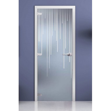 Стеклянная межкомнатная дверь DoorWood с рисунком Varna