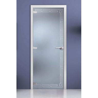 Стеклянная межкомнатная дверь DoorWood с рисунком Greece
