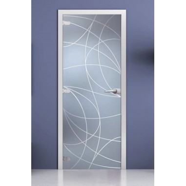 Стеклянная межкомнатная дверь DoorWood с рисунком Ottawa Матовая, 2000х700 мм
