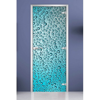 Стеклянная межкомнатная дверь DoorWood с фотопечатью Textures-13, 2000х800 мм
