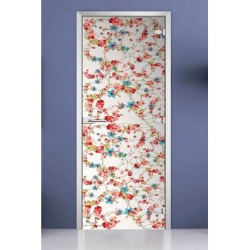 Стеклянная межкомнатная дверь DoorWood с фотопечатью Textures-03, 2000х700 мм