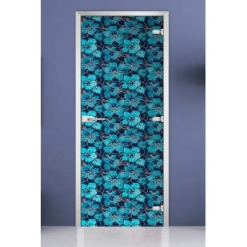 Стеклянная межкомнатная дверь DoorWood с фотопечатью Textures-14, 2000х600 мм