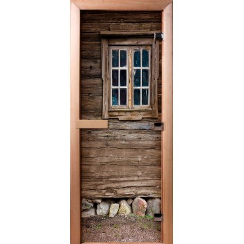 Дверь для бани DoorWood Фотопечать А042, 1800x800 мм