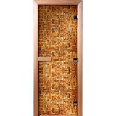 Дверь для бани DoorWood Фотопечать А054, 2100x700 мм