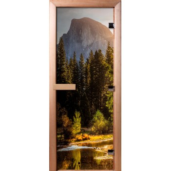 Дверь для бани DoorWood Фотопечать А090, 1900x800 мм