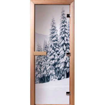 Дверь для бани DoorWood Фотопечать А091, 1700x700 мм
