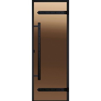 Дверь для хамама Harvia Legend ALU 8х21 стекло бронза