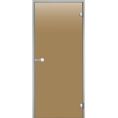 Дверь для хамама Harvia ALU 8х21 коробка серая, стекло бронза