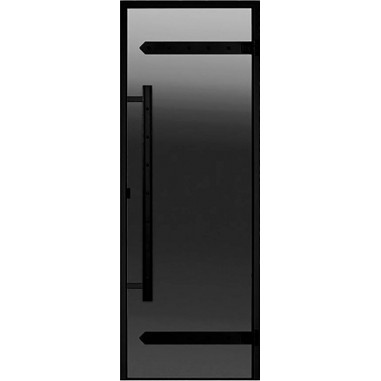 Дверь для хамама Harvia Legend ALU 8х19 стекло серое