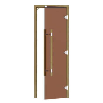 Дверь для бани стеклянная SAWO 741-3SGD-R-3 бронза 1900х700