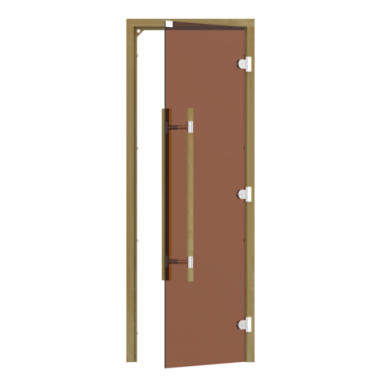Дверь для бани стеклянная SAWO 741-3SGD-R-3 бронза 1900х700