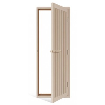 Дверь для бани деревянная SAWO 734-4SU ель, с порогом 700х2040