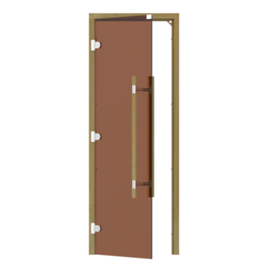 Дверь для бани стеклянная SAWO 741-3SGD-L-3 бронза 1900х700