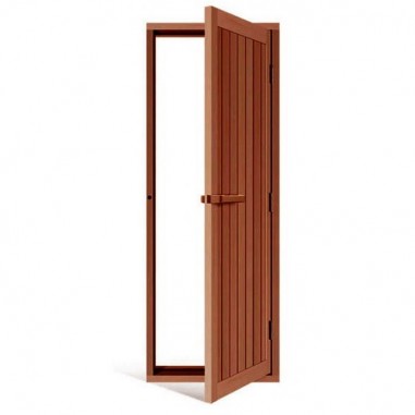Дверь для бани деревянная SAWO 734-4SD кедр, с порогом, 700х2040