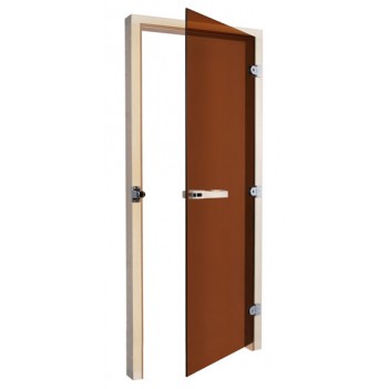 Дверь для бани стеклянная SAWO 730-3SGA-R бронза, правая, без порога 1900х700