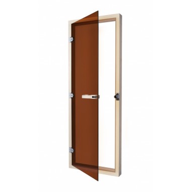 Дверь для бани стеклянная SAWO 730-4SGA бронза 1900х700